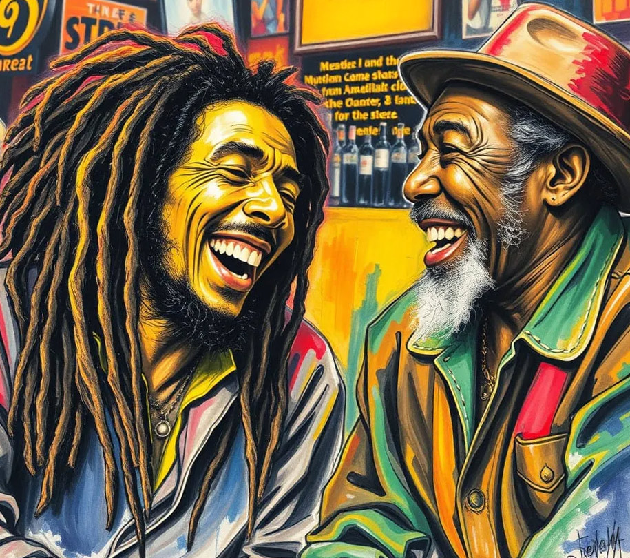 Bob Marley and Peter Tosh