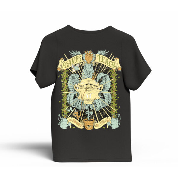 Cannabis Museum T-shirt - Plants Teach -BK - Image 2